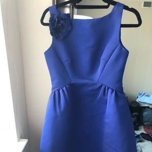 Kate Spade Cobalt V-neck back structures dress